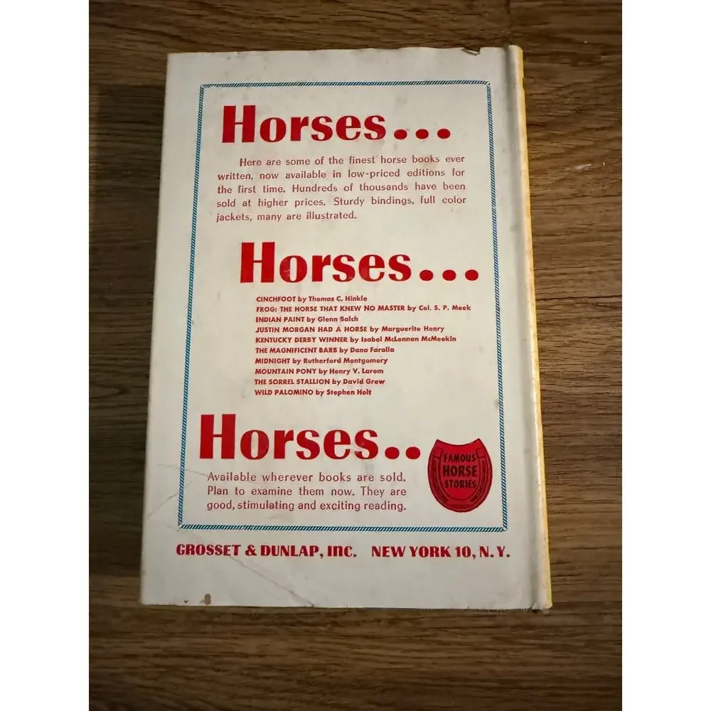 Kentucky Derby Winner Aristides, Isabel McLennan McMeekin 1949 Famous Horse Book